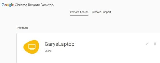 A fully set up remote access Chromebook