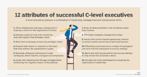 C Level Org Chart PPT Template