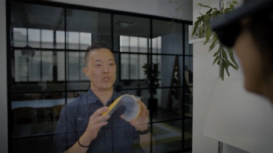 Illustration d'un hologramme dans Cisco Webex