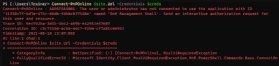 Abbildung 1: Sie müssen PnP PowerShell erst eine Erlaubnis erteilen, ansonsten erhalten Sie beim Versuch, Befehle auszuführen, nur eine Warnmeldung.