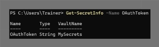 Retrieve secret metadata