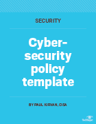 cybersecurity policy template