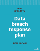 data breach response plan template cover