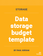 Data storage budget template download.