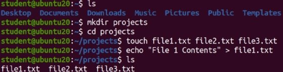 Screenshot of code snippet to create text files.