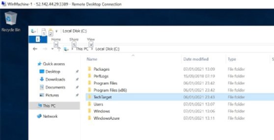 Figure 4. A deployed copy of local VM.