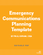 Emergency Communications Planning Template