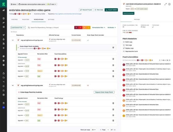 Endor Labs Change Impact Analysis and Magic Patches