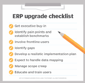 8 tips for a successful ERP upgrade project | TechTarget