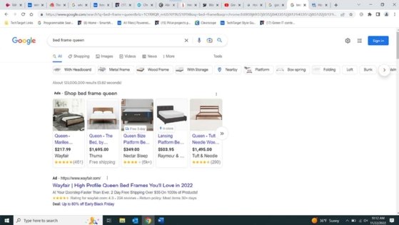 Screenshot of Google Ads