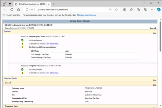 How IT can use the gpresult command to check GPOs | TechTarget