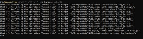 WhatIf parameter test