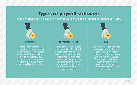 de verschillende soorten payrollsoftware