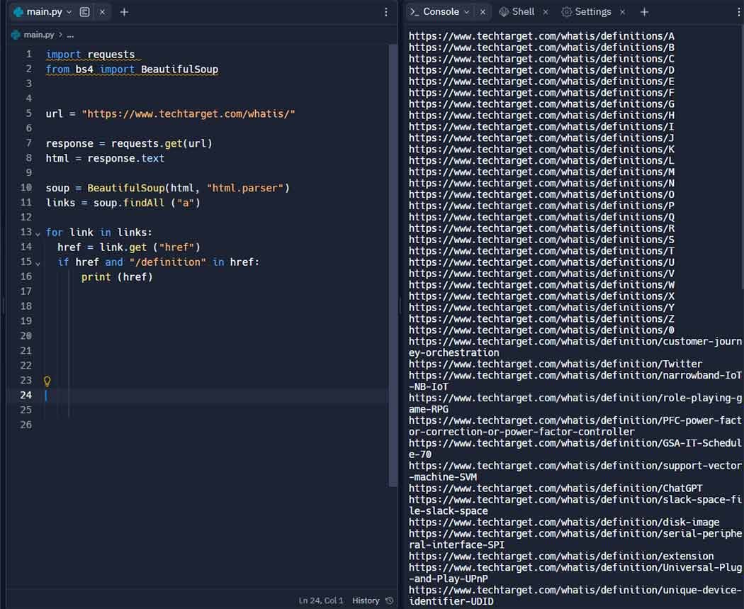 How to scrape data from a website