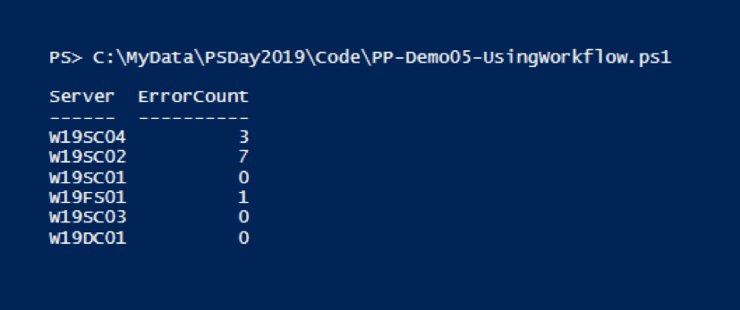 powershell workflow this type of assignment is not supported