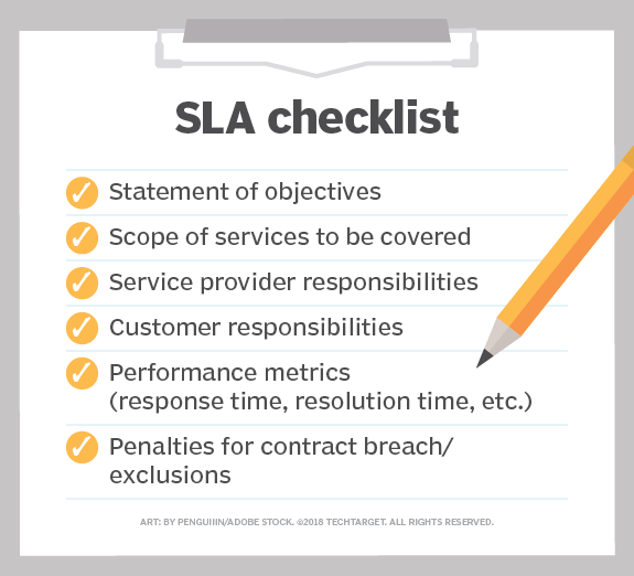 saas service level agreement template