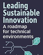 Book cover image for 'Leading Sustainable Innovation: A roadmap for technical environments.'