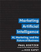 Cover of 'Marketing Artificial Intelligence' by Paul Roetzer and Mike Kaput.