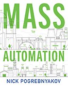 An image of the front cover of the book, Mass Automation