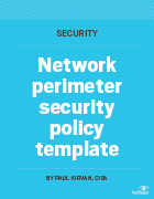 network perimeter security policy template