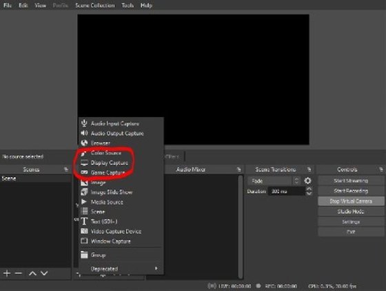 Recoding Zoom in OBS step 2
