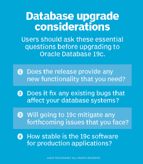 Oracle Database 19c Considerations
