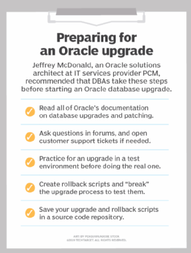 Tips on preparing for an Oracle database upgrade