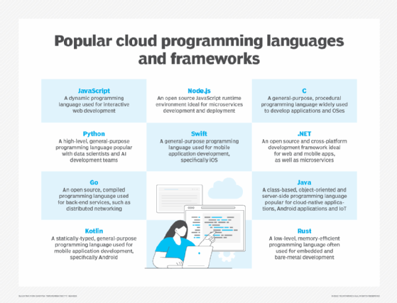 Popular cloud programming languages