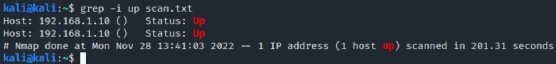 Screenshot displaying how to use grep to search for strings