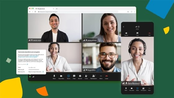 Image of a RingCentral video meeting