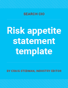 Risk appetite statement template cover image.
