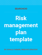 Risk management plan template cover image.