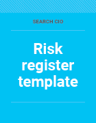 Risk register template cover image.