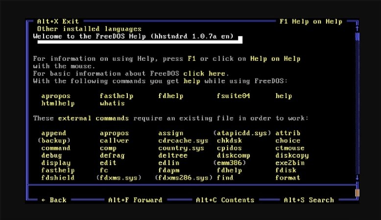 Команды freedos для установки windows