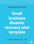 Small business disaster recovery template.