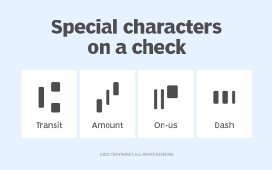 special characters on a check