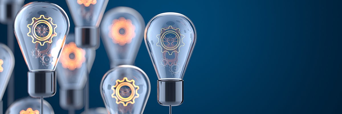 Innovation and new ideas lightbulb concept