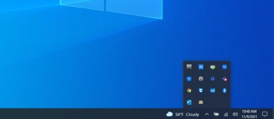 windows 10 edit system tray icons