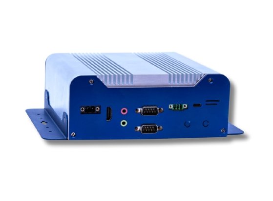 The Unigen Cupcake server, a blue, rectangular server box with various ports.