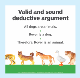 What is a deductive argument?