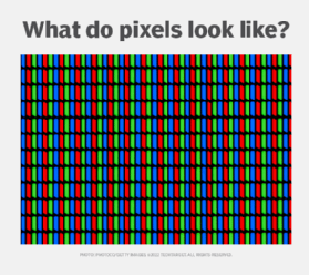 Graphic of what pixels look like