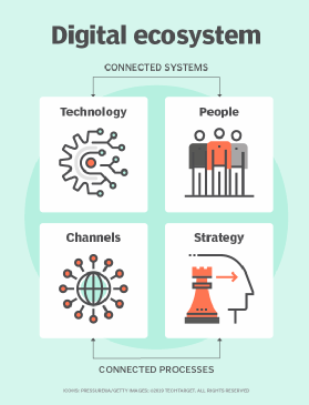 How a digital ecosystem connects technology, people, channels and strategy