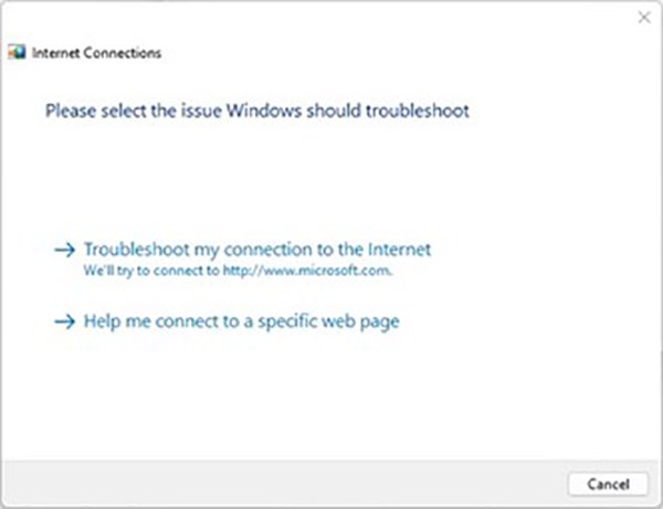 troubleshoot network issues windows 11