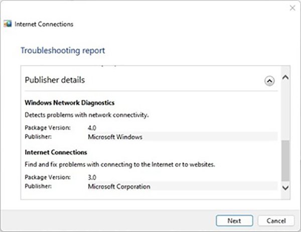 troubleshoot network issues windows 11