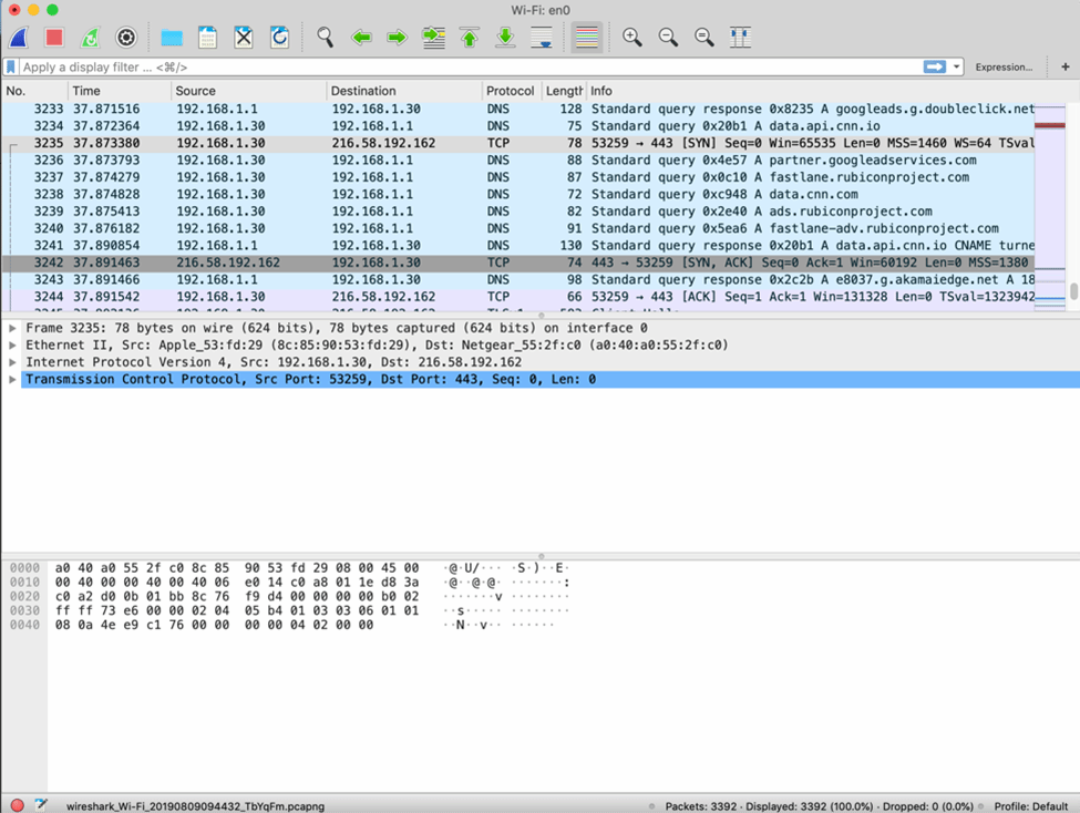 Wireshark tutorial: How to use Wireshark to sniff network traffic ...