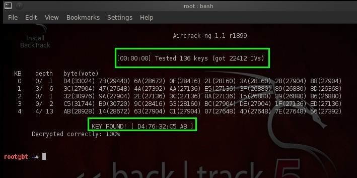 crack wep password with aircrack and wireshark