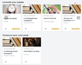 Propositions personnalisées de formations dans le LMS Cornerstone de Nestlé