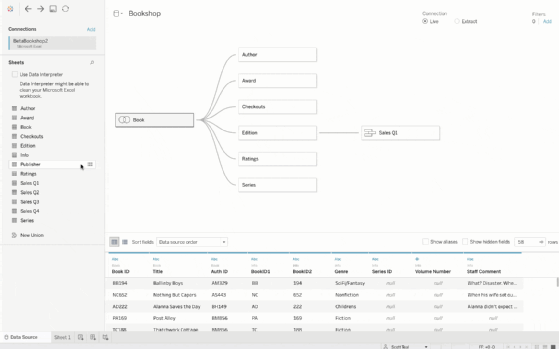 Préparation et modélisation de données dans Tableau 2020.02