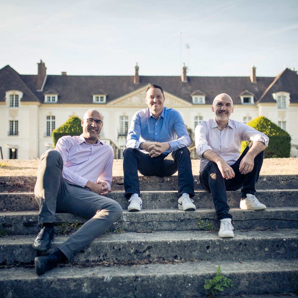Photo des cofondateurs d'Opendatasoft : David Thoumas, Franck Carassus et Jean-Marc Lazard